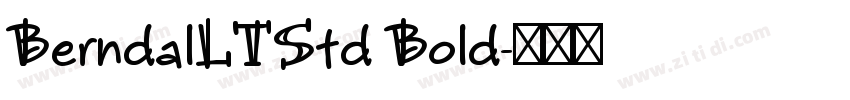 BerndalLTStd Bold字体转换